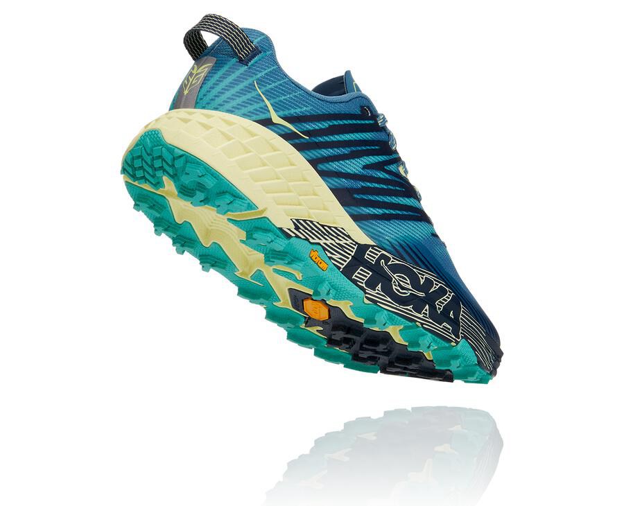 Hoka One One Spor Ayakkabı Kadın Mavi - Speedgoat 4 - ZI5903712